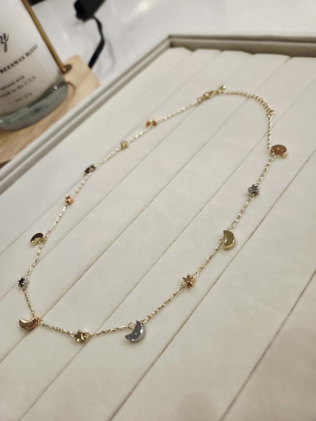 Collar Lunas y Estrellas - Tri Color