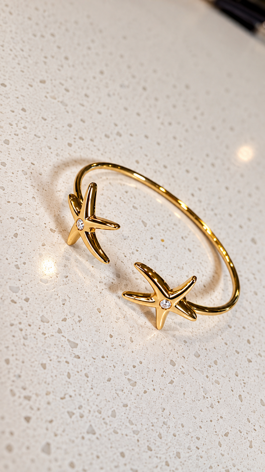 Pieza #19 Pulsera Bangle - estrellas