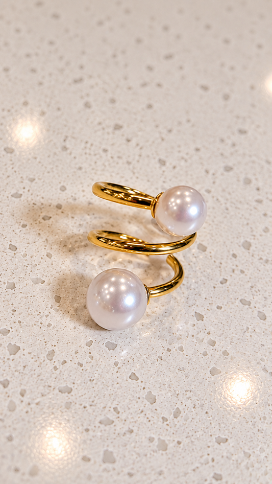 Pieza #79 - Sortija (color oro perlas)