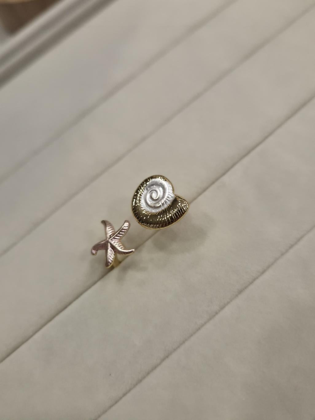 Sortija Estrella y caracol